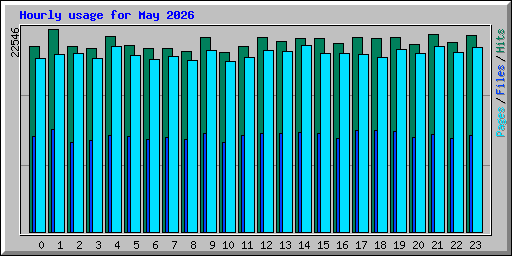 Hourly usage for May 2026